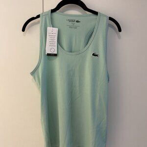 Lacoste Women's Sport Ultra-Dry Rib Knit Tank Top, Size 38 / 6